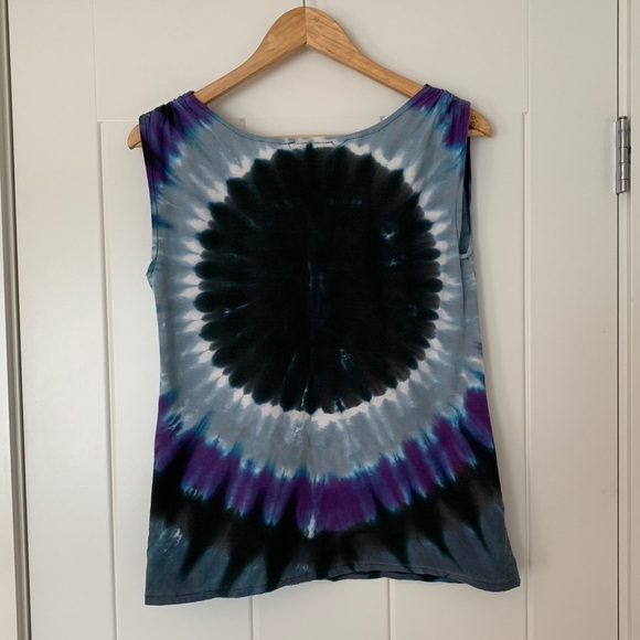 Vintage Reworked Rolling Stones Tie Dye Tank - Picture 3 of 9